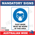 MANDATORY SIGN - MS029 - DUSK MUSK MUST BE WORN IN THIS AREA 